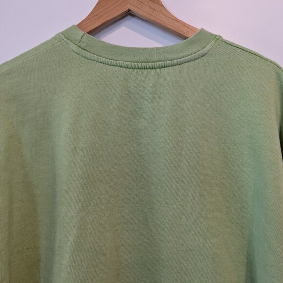 Nirvana Sweatshirt Women's XL Green Oversized Smiley Graphic Colorful Pullover - Picture 10 of 14